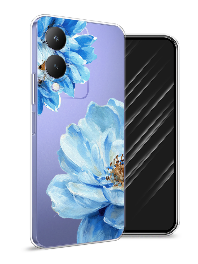 

Чехол Awog на Vivo Y17s "Голубые клематисы", Голубой, 269850-1