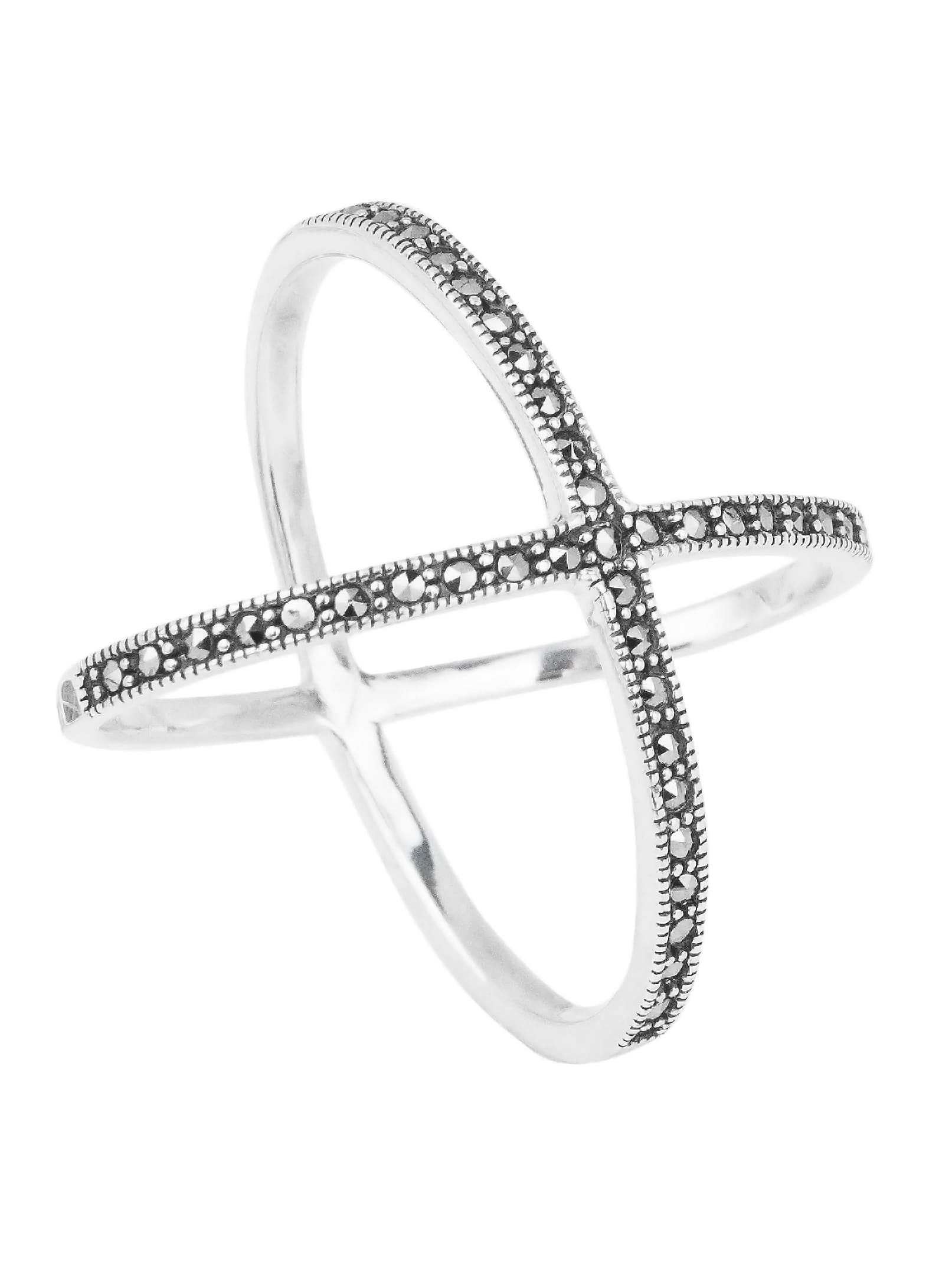 

Кольцо из серебра с марказитом р. 19 Марказит HR0890, HR0890_марказит