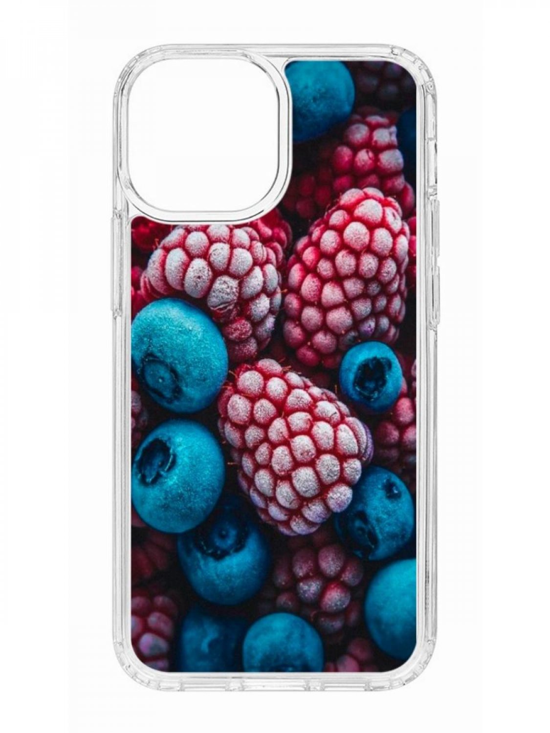 фото Противоударный чехол для apple iphone 13 mini кruче print fresh berries прозрачный