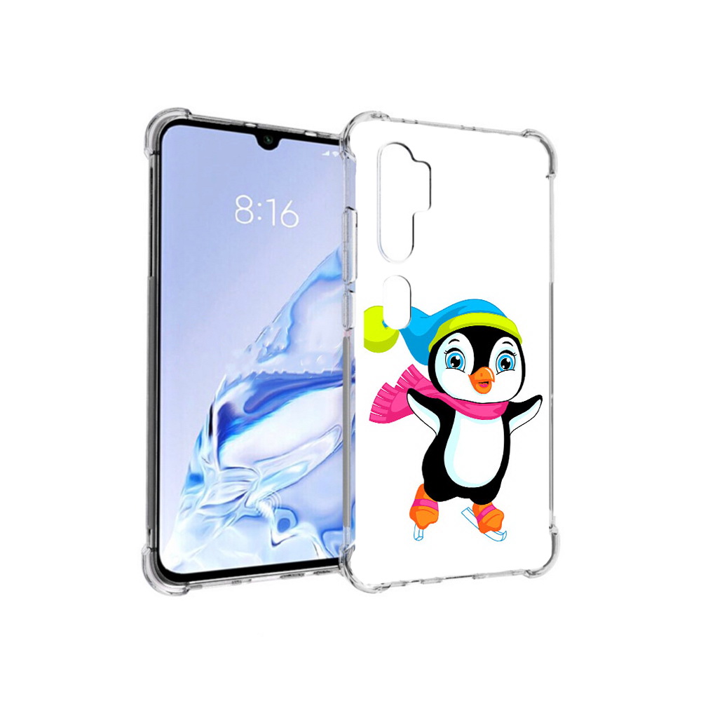 

Чехол MyPads Tocco для Xiaomi Mi Note 10 Pro пингвин на коньках (PT140314.290.540), Прозрачный, Tocco
