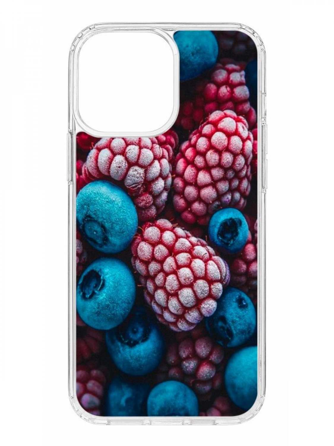 фото Противоударный чехол для apple iphone 13 pro max кruче print fresh berries прозрачный