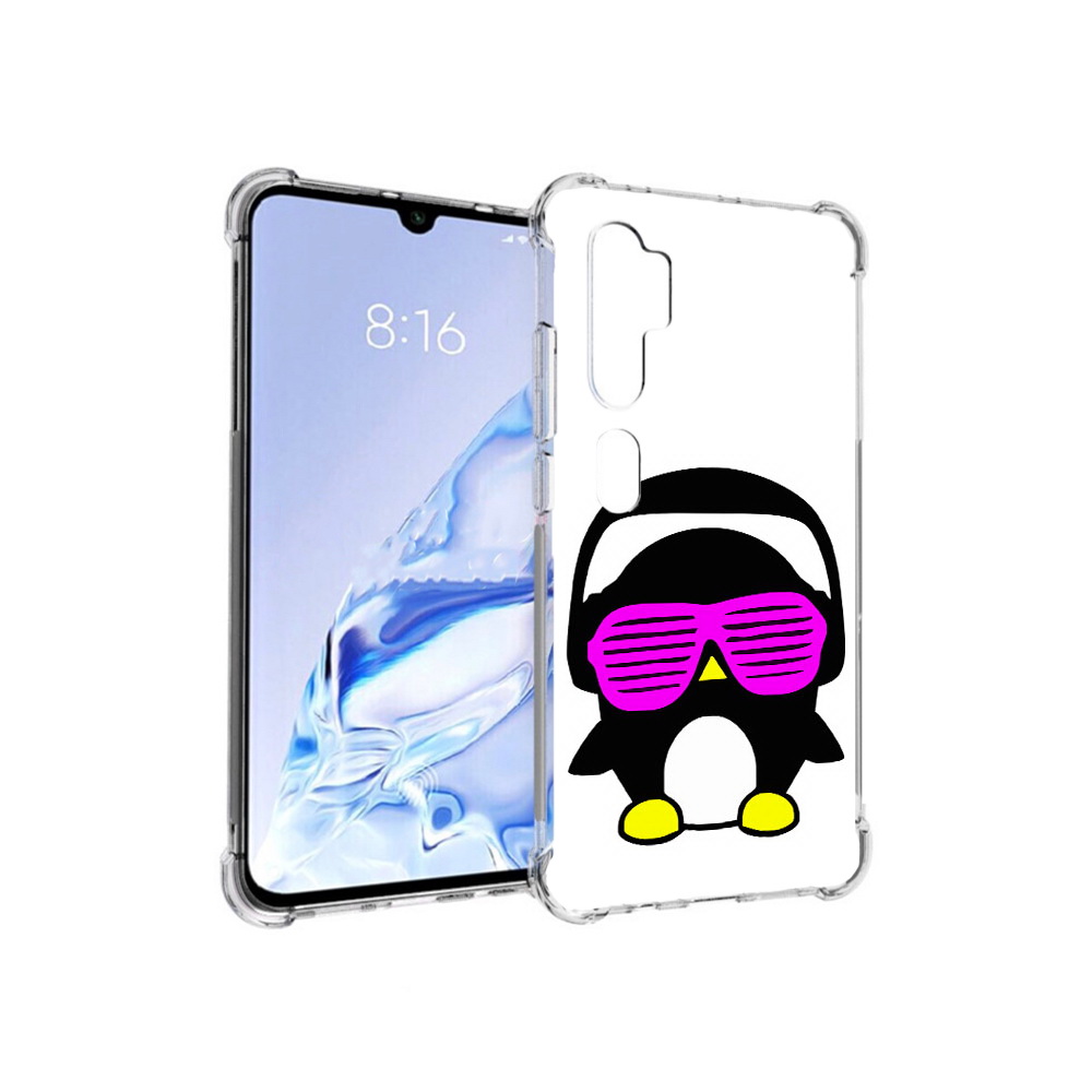 

Чехол MyPads Tocco для Xiaomi Mi Note 10 Pro пингвин (PT140314.290.541), Прозрачный, Tocco