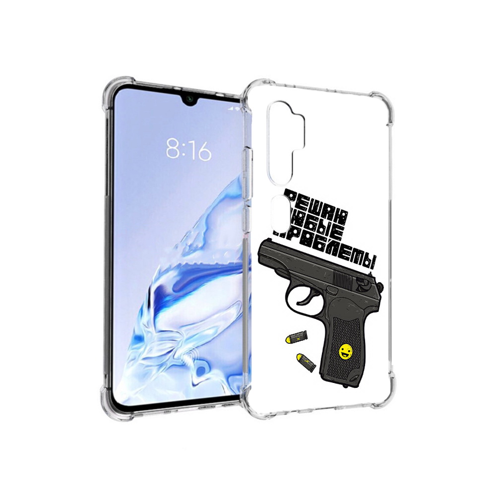 

Чехол MyPads Tocco для Xiaomi Mi Note 10 Pro пистолет против проблем (PT140314.290.542), Прозрачный, Tocco
