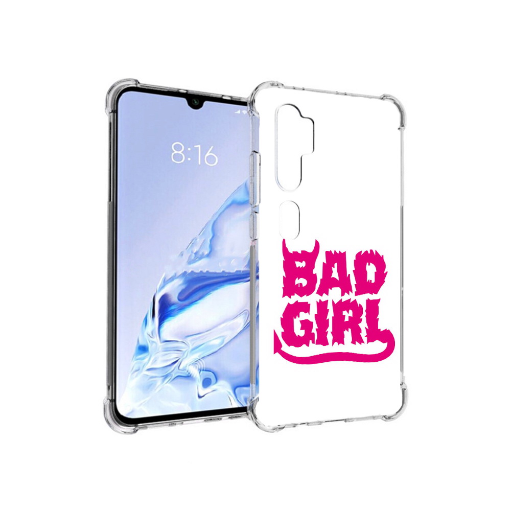 

Чехол MyPads Tocco для Xiaomi Mi Note 10 Pro плохая девочка (PT140314.290.545), Прозрачный, Tocco