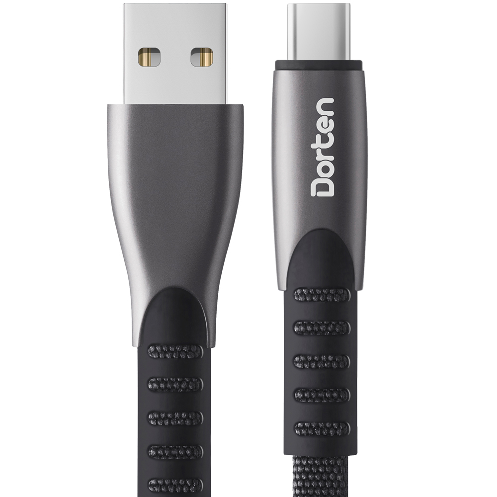 Кабель Dorten USB Type-C to USB Cable Flat Series 1 м Black