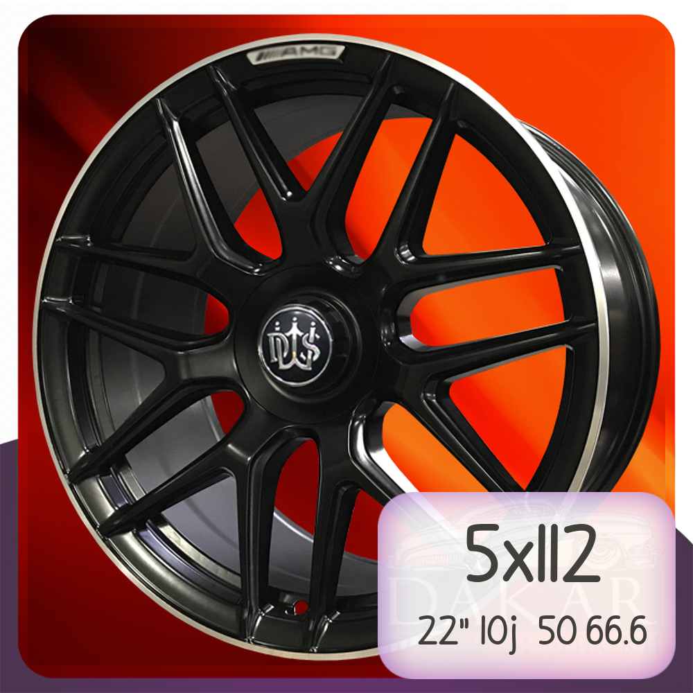 

Колесный диск DWS MB-762 22"-10j 5x112 ET50 DIA66.6 MBLC, DWS MB-762