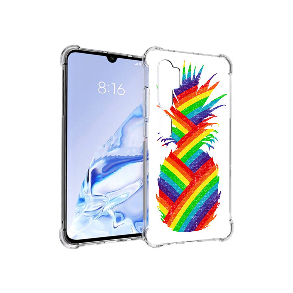 

Чехол MyPads Tocco для Xiaomi Mi Note 10 Pro радужный ананас (PT140314.290.566), Прозрачный, Tocco
