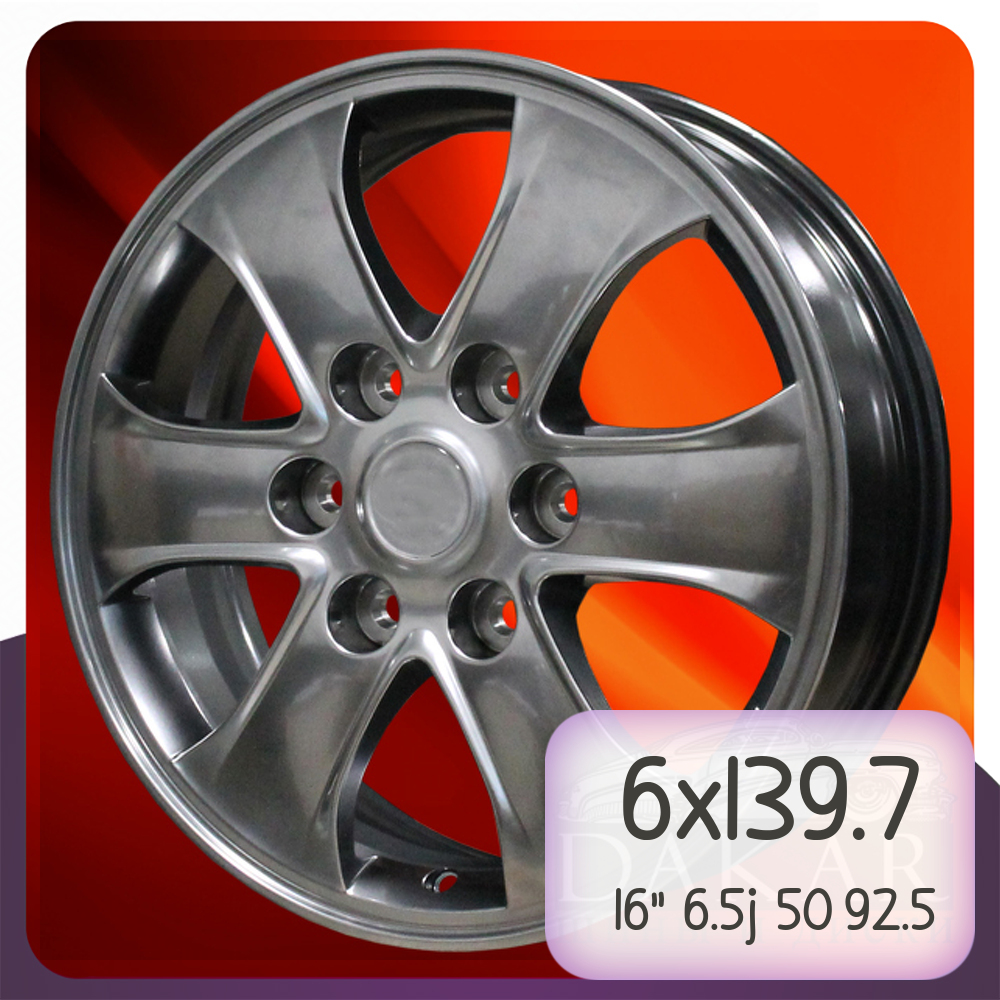 

Колесный диск DWS HND-6095 16"-6.5j 6x139.7 ET50 DIA92.5 HB, DWS HND-6095