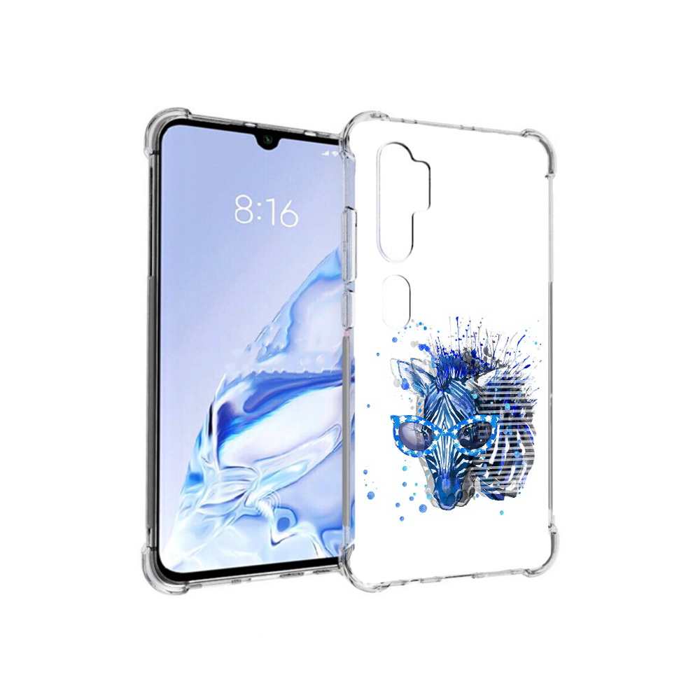 

Чехол MyPads Tocco для Xiaomi Mi Note 10 Pro расплывчатая зебра (PT140314.290.577), Прозрачный, Tocco