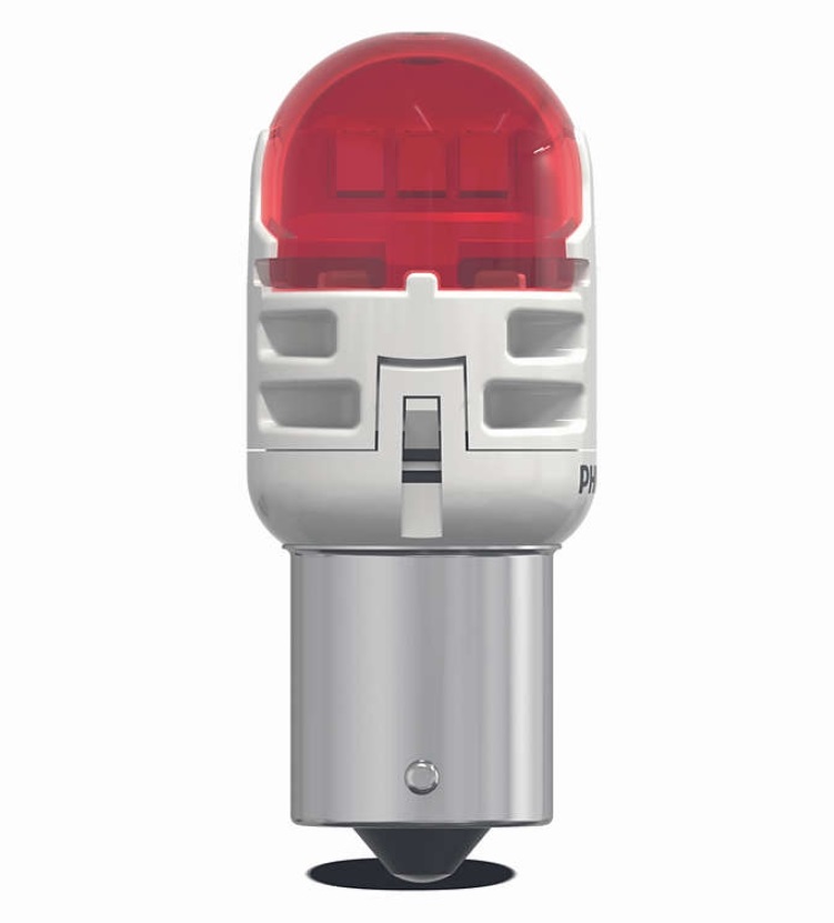 фото Лампа сигнальная p21w led red 11498 ru60 12v x2 (к-т) philips