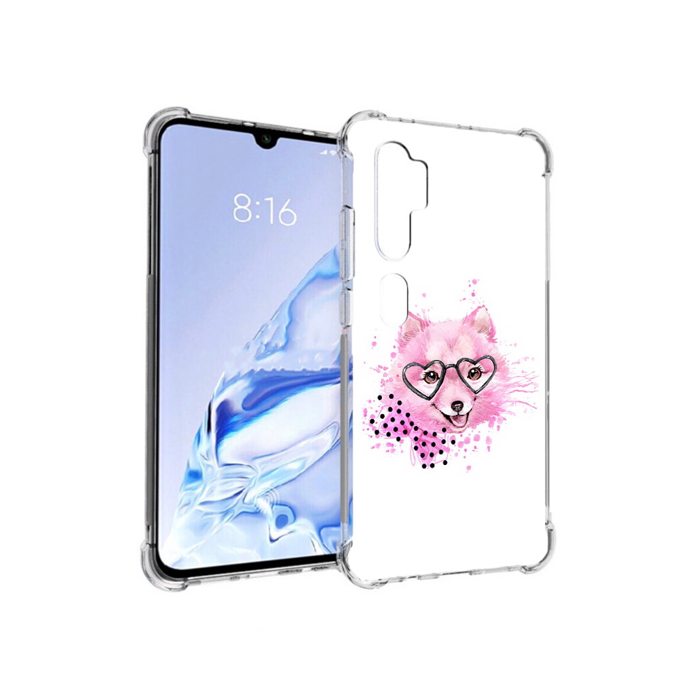

Чехол MyPads Tocco для Xiaomi Mi Note 10 Pro розовый волченок (PT140314.290.585), Прозрачный, Tocco