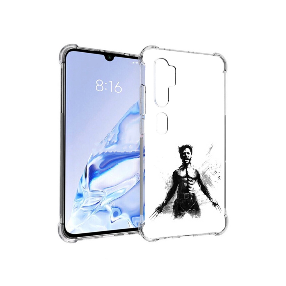 

Чехол MyPads Tocco для Xiaomi Mi Note 10 Pro росомаха (PT140314.290.587), Прозрачный, Tocco