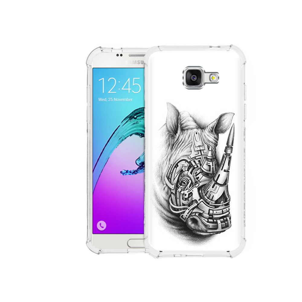 

Чехол MyPads Tocco для Samsung Galaxy A5 (2016) стальной носорог (PT25252.581.620), Прозрачный, Tocco
