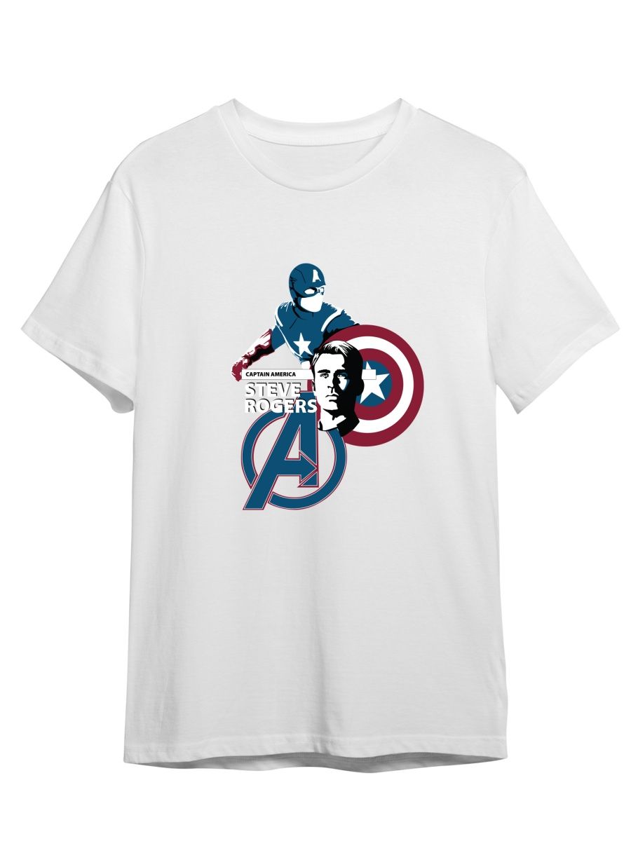 

Футболка унисекс СувенирShop Captain America/Капитан Америка 4 белая 2XL (52-54), Белый, "Captain America/Капитан Америка" 4