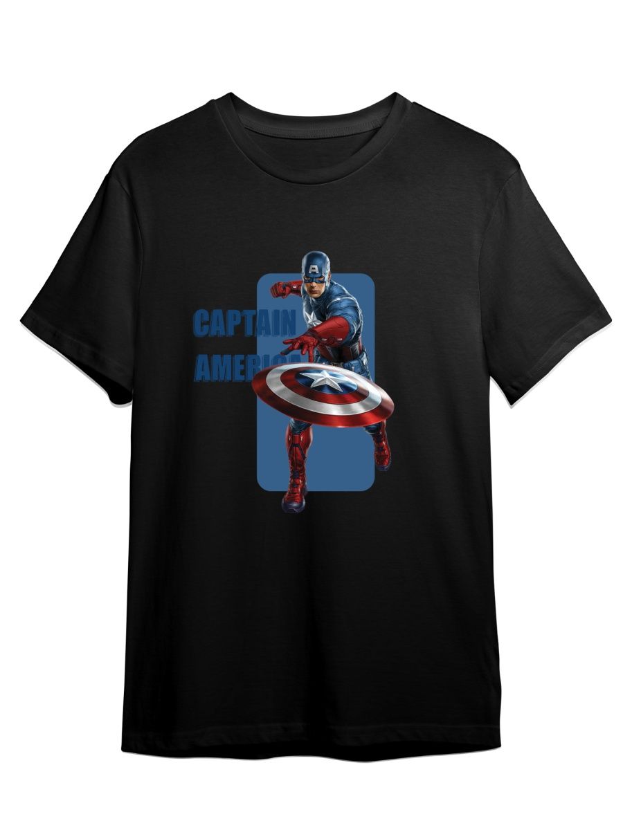 

Футболка унисекс СувенирShop Captain America/Капитан Америка 5 черная 2XL (52-54), Черный, "Captain America/Капитан Америка" 5