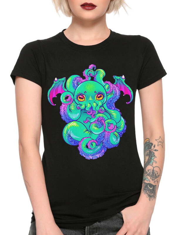 

Футболка женская Dream Shirts Милый Ктулху черная XL, Черный, "Милый Ктулху"