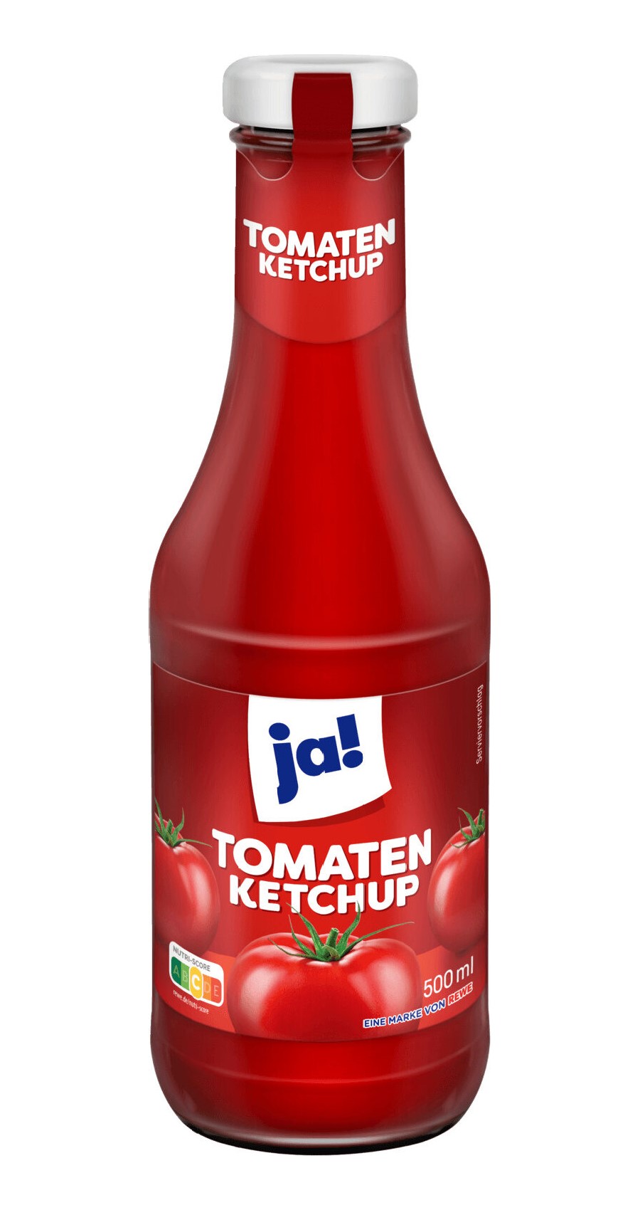 

Кетчуп JA! Tomaten ketchup томатный с сахаром 0,5 кг, rewe.de