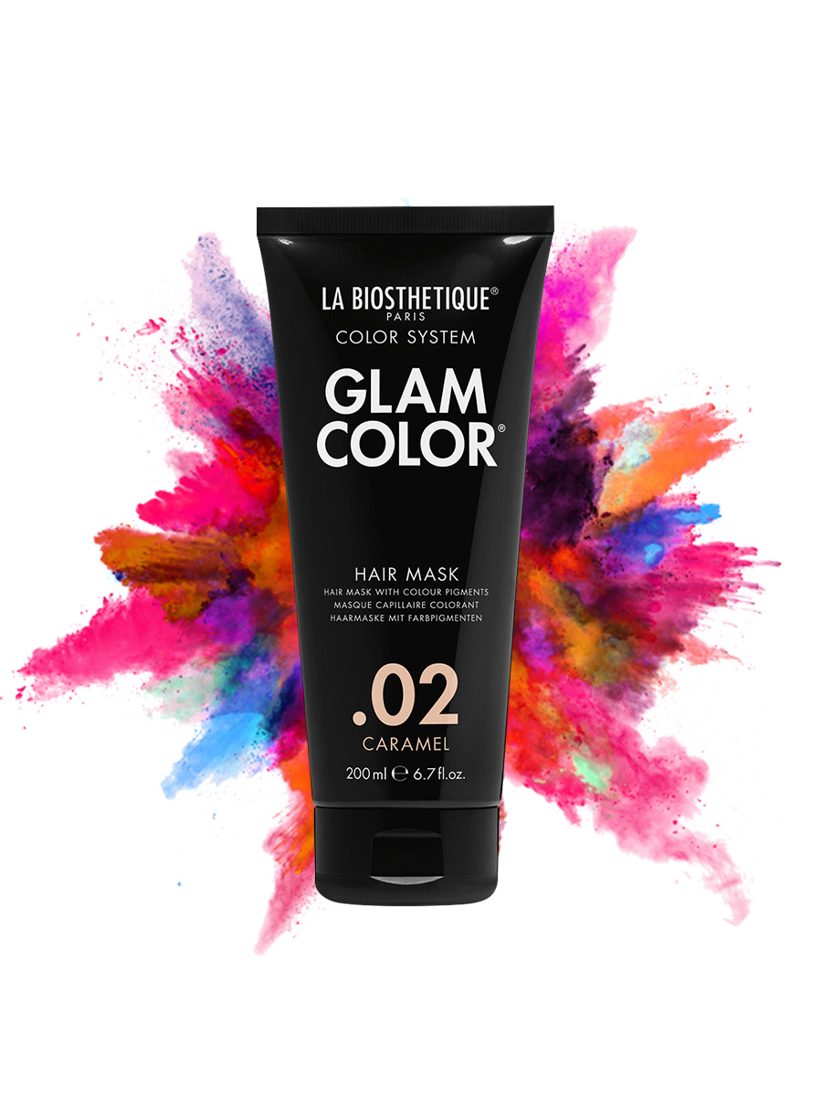 Тонирующая маска для волос LA BIOSTHETIQUE Glam Color Hair Mask 02 Caramel 200 мл маска розовая карамель toneplex