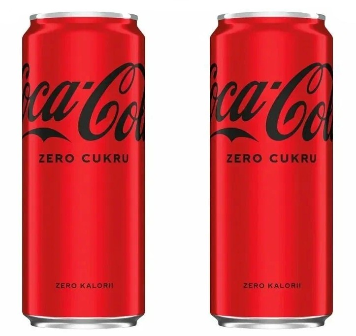 

Напиток газированный Coca-Cola Zero без сахара 0,33 л 2 шт., coca-cola-pl