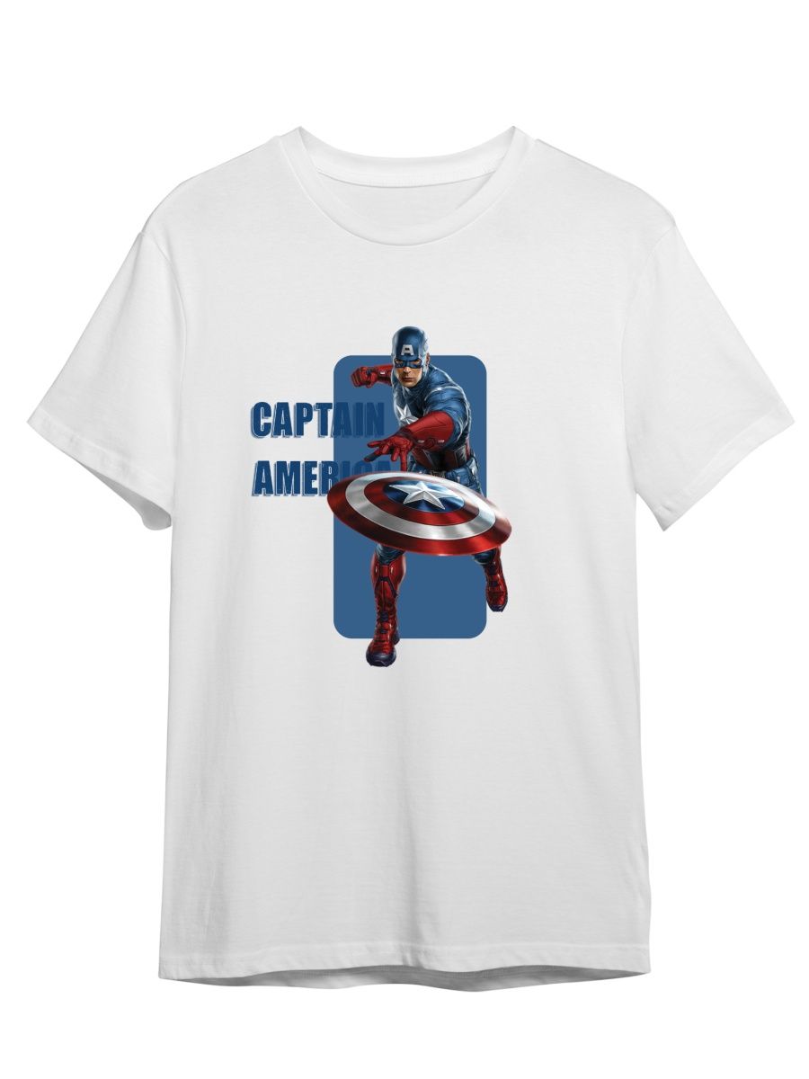 

Футболка унисекс СувенирShop Captain America/Капитан Америка 5 белая 3XL (56-58), "Captain America/Капитан Америка" 5