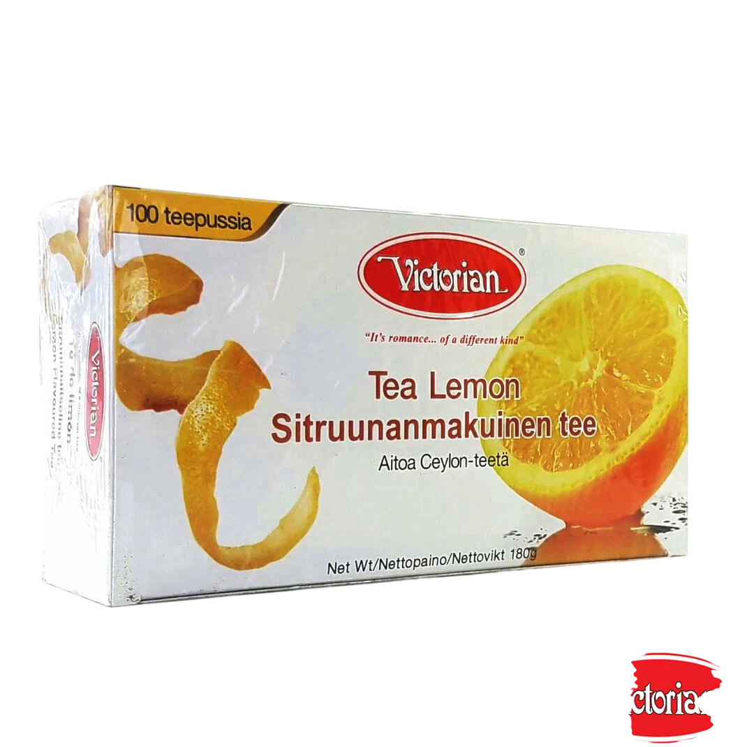 

Чай чёрный Victorian Tea Lemon с лимоном 100 пакетиков, millenniumteas