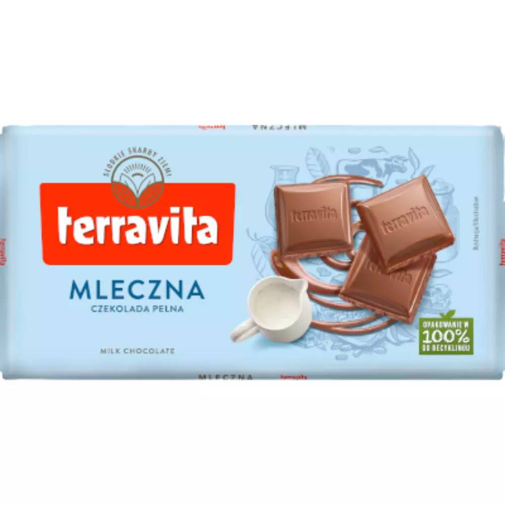 

Шоколад молочный Terravita Mleczna 100 г 2 шт., terravita.pl
