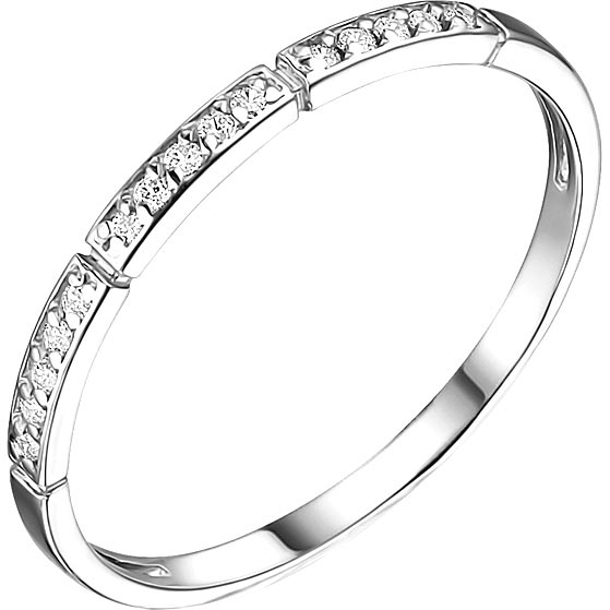 Кольцо из серебра с фианитом р. 17,5 ДАР K-2226R00