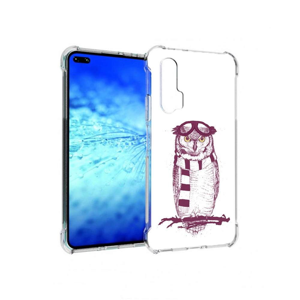 

Чехол MyPads Tocco для Huawei View 30 Pro сова-летчик (PT145237.17.612), Прозрачный, Tocco