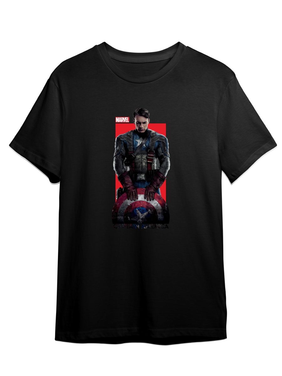 Футболка унисекс СувенирShop Captain America/Капитан Америка 7 черная XS (42-44)