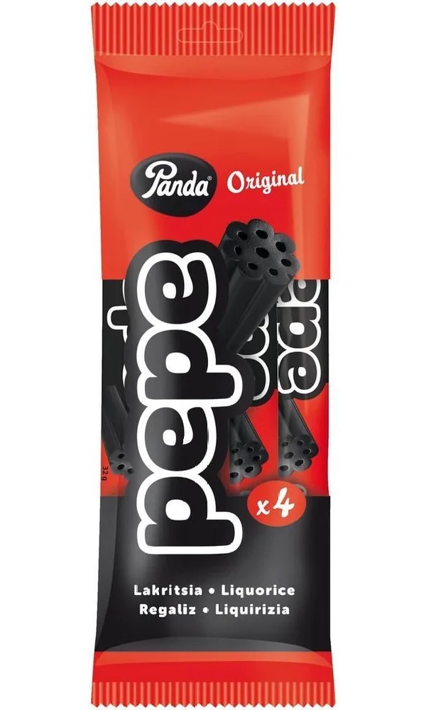 

Мармелад жевательный Panda Pepe Лакричные палочки 128 г, Panda Original Pepe