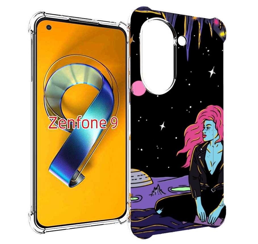 

Чехол MyPads девушка с красными волосами в космосе женский для Asus Zenfone 9 (AI2202), Прозрачный, Tocco