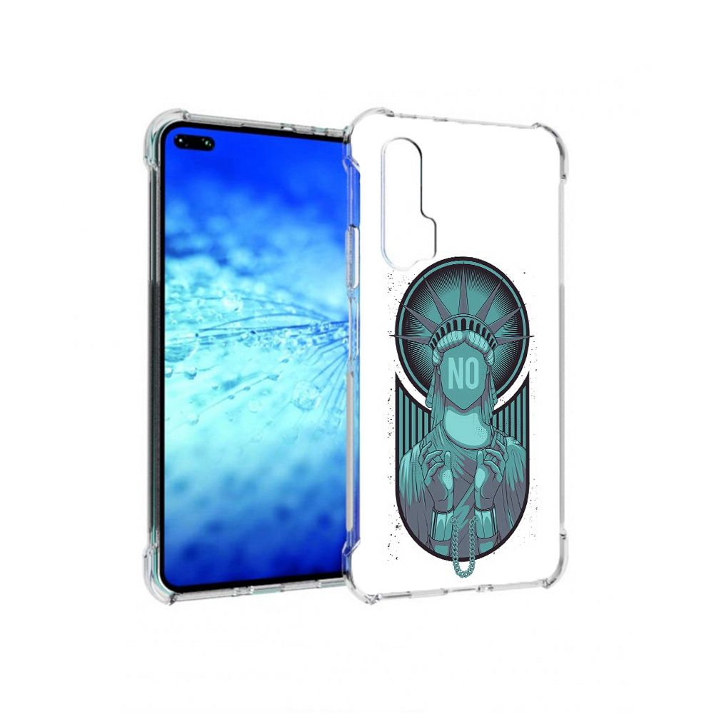 

Чехол MyPads Tocco для Huawei View 30 Pro статуя свободы зеленый (PT145237.17.623), Прозрачный, Tocco