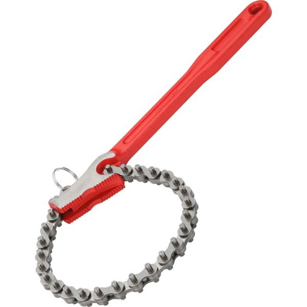 Односторонний цепной ключ с двойными губками REKON 4