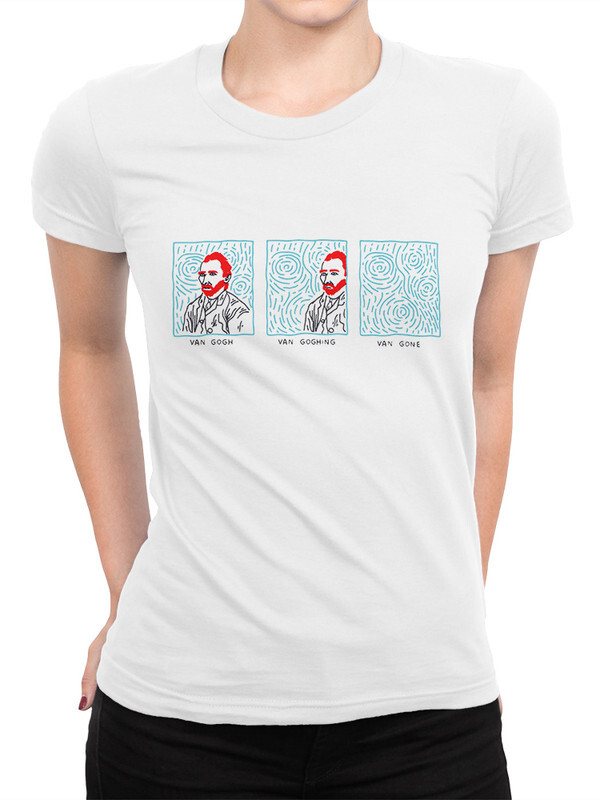 

Футболка женская Dream Shirts Ван Гог Ушел белая L, Ван Гог Ушел
