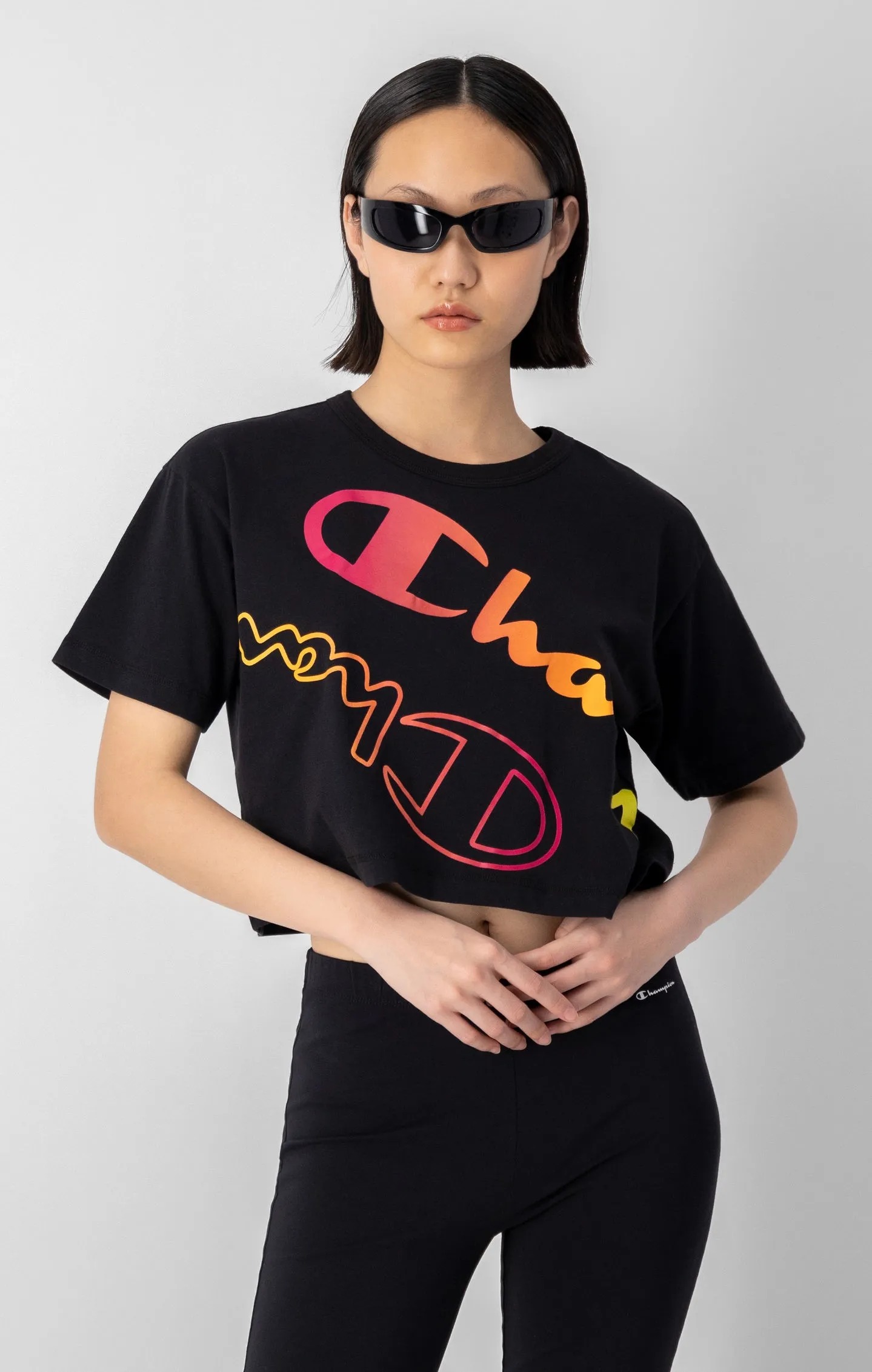 

Футболка женская Champion Crop Top черная XL, Crop Top
