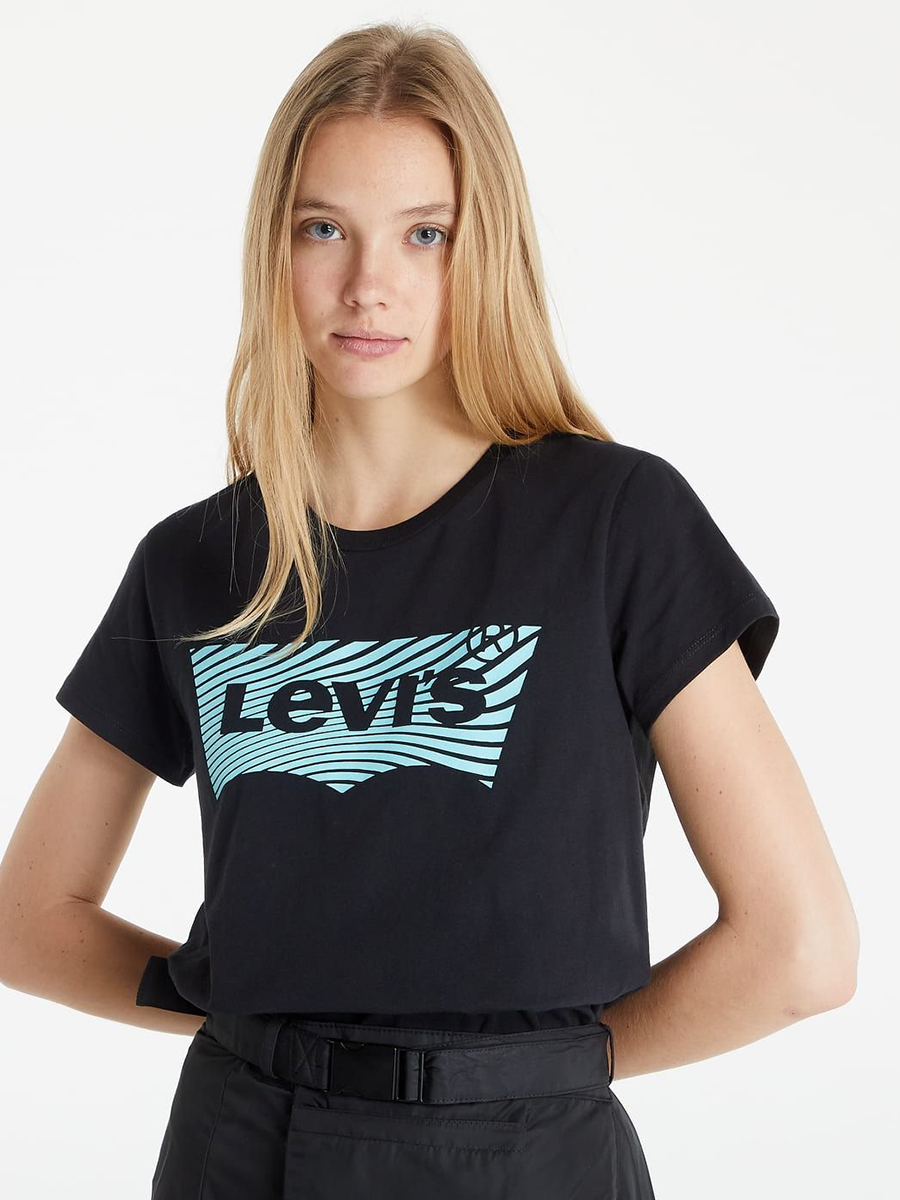

Футболка женская Levi's The Perfect Tee черная M, The Perfect Tee