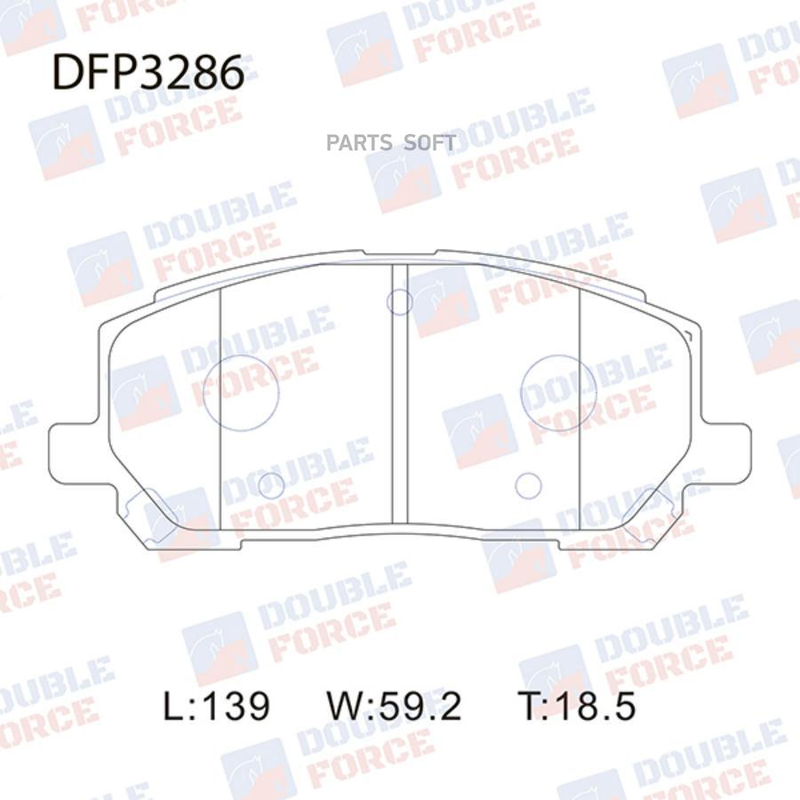 

Тормозные колодки DOUBLE FORCE дисковые DFP3286