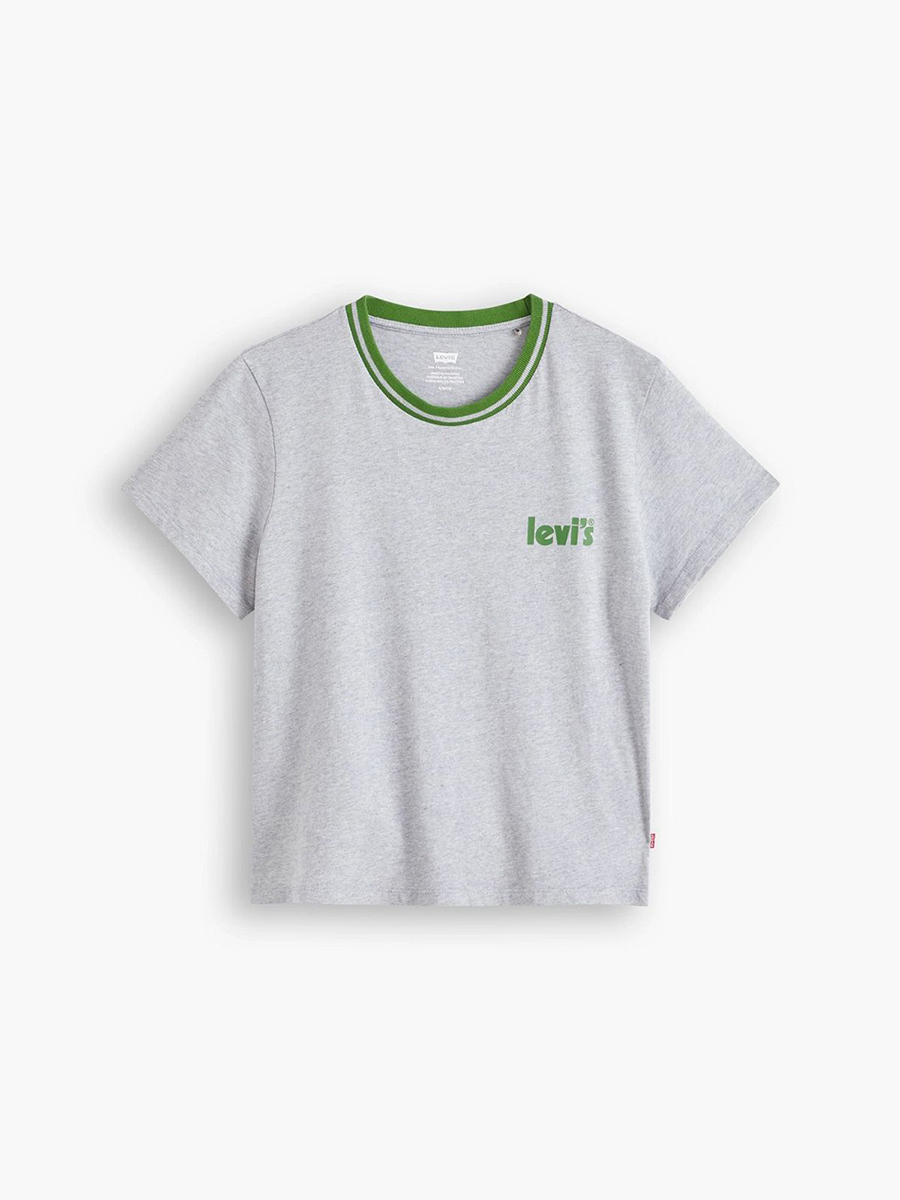 

Футболка женская Levi's Women Graphic Jordie Tee серая L, Women Graphic Jordie Tee