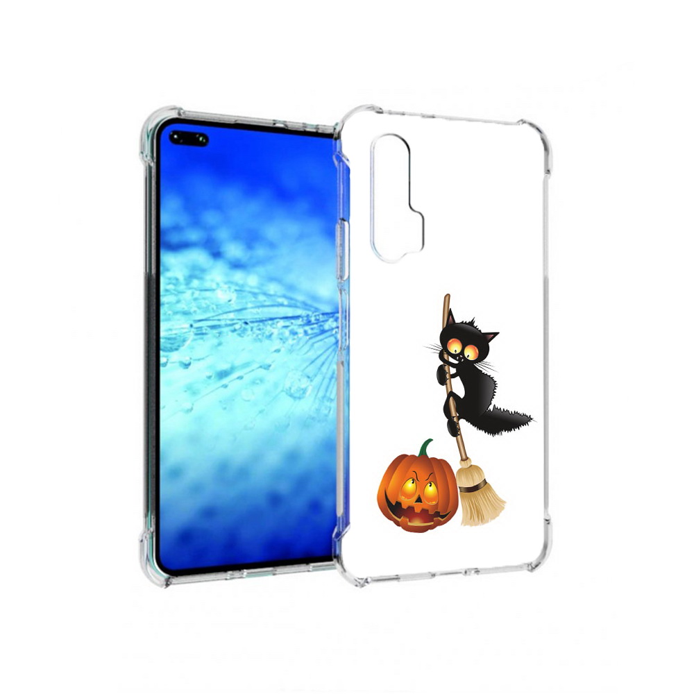 

Чехол MyPads хэлуинский котик для Huawei Honor V30 Pro/View 30 Pro/V30/Nova 6/Nova 6 5G, Прозрачный, Tocco