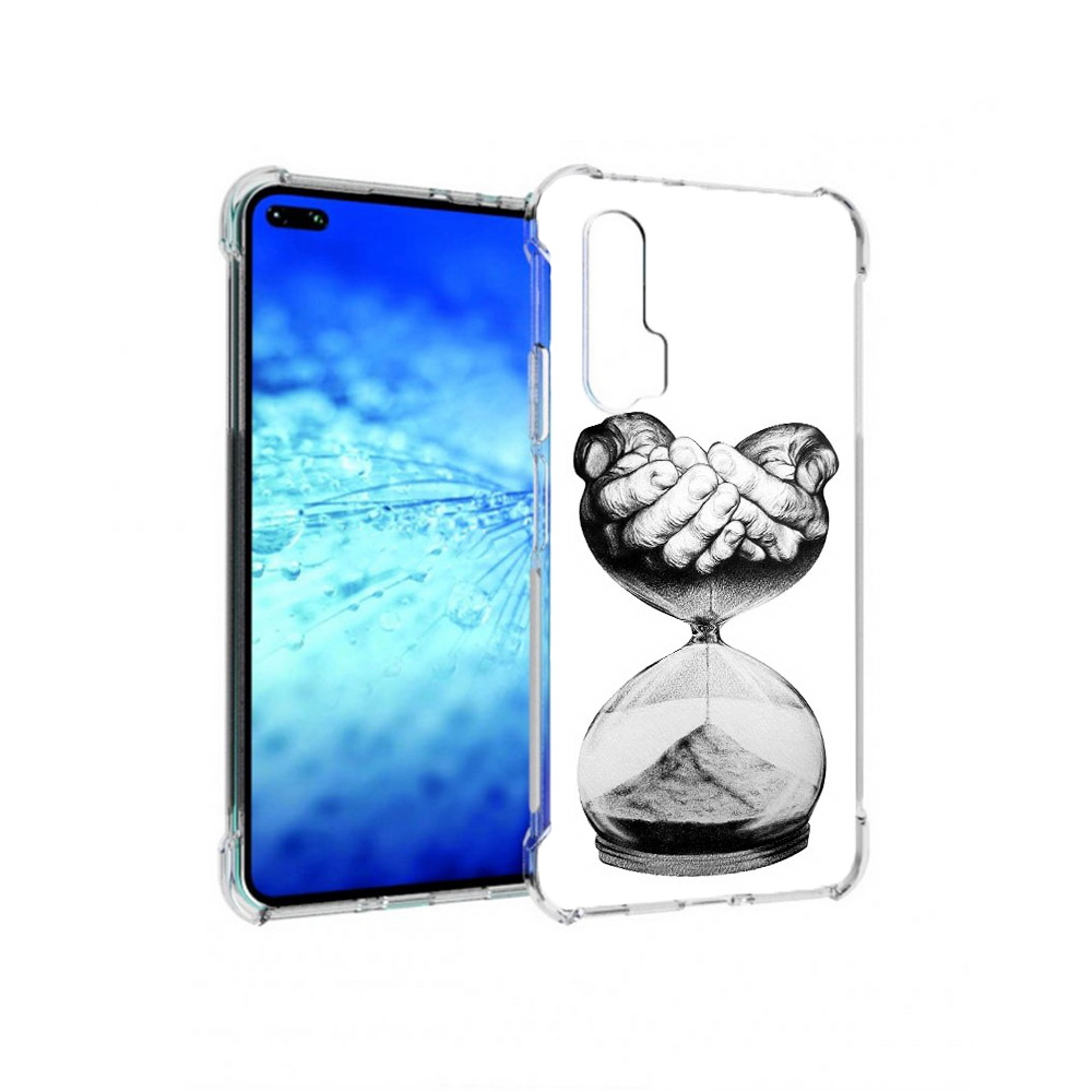 

Чехол MyPads часы жизни черно белый для Huawei Honor V30 Pro/View 30 Pro/V30/Nova 6, Прозрачный, Tocco