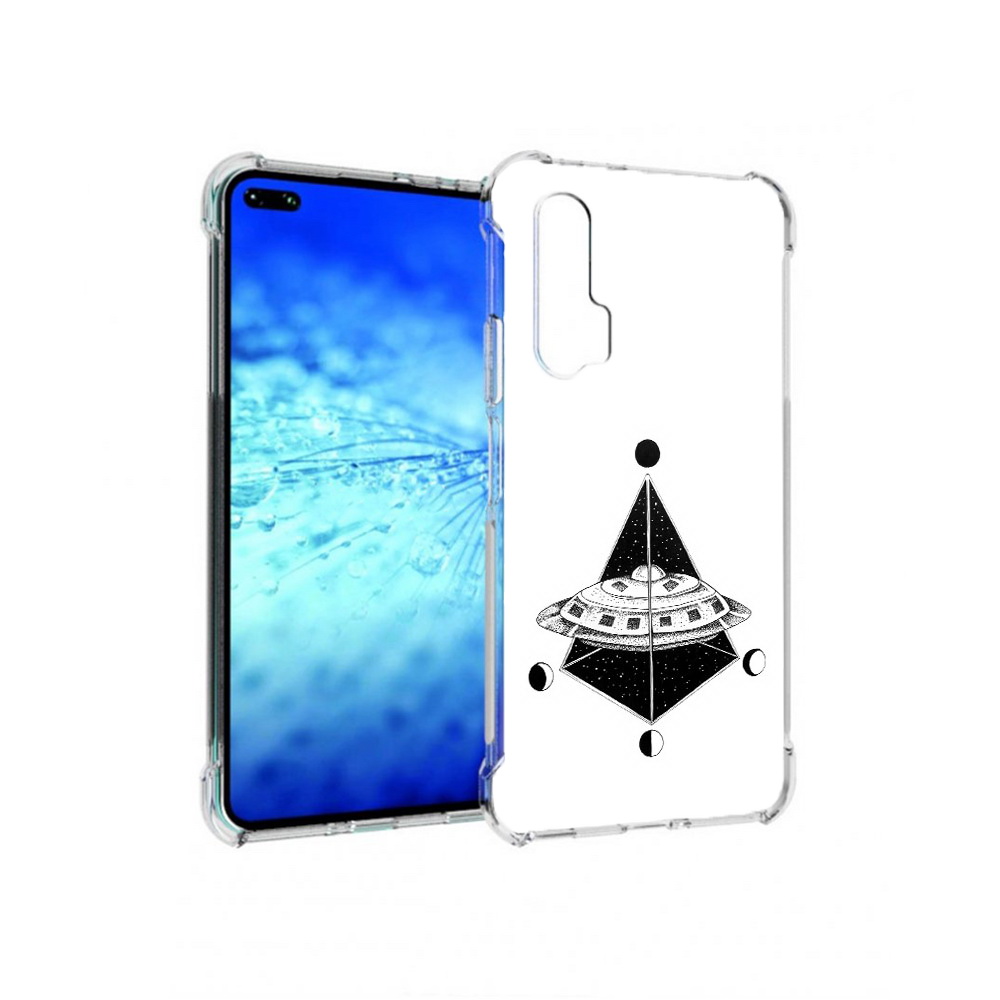

Чехол MyPads черно белая летающая тарелка для Huawei Honor V30 Pro/View 30 Pro/V30/Nova 6, Прозрачный, Tocco