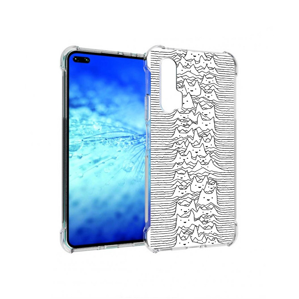 фото Чехол mypads черно белые коты 3d для huawei honor v30 pro/view 30 pro/nova 6/nova 6 5g