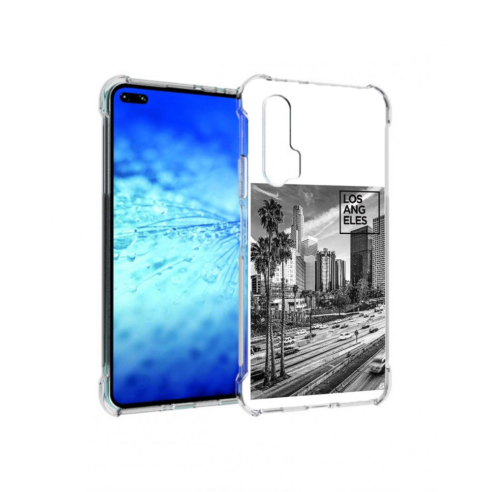 

Чехол MyPads черно белый Лос Анджелес для Huawei Honor V30 Pro/View 30 Pro/V30/Nova 6, Прозрачный, Tocco
