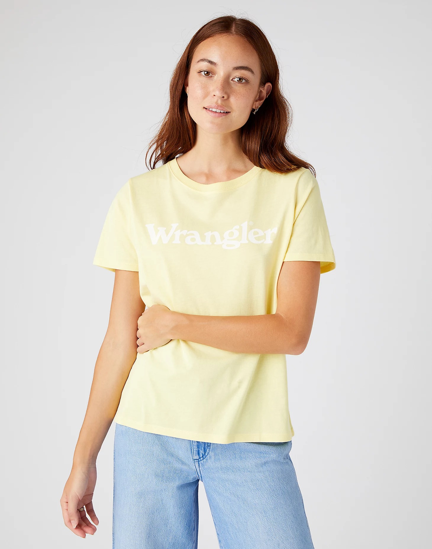 

Футболка женская Wrangler Regular Tee желтая S, Regular Tee