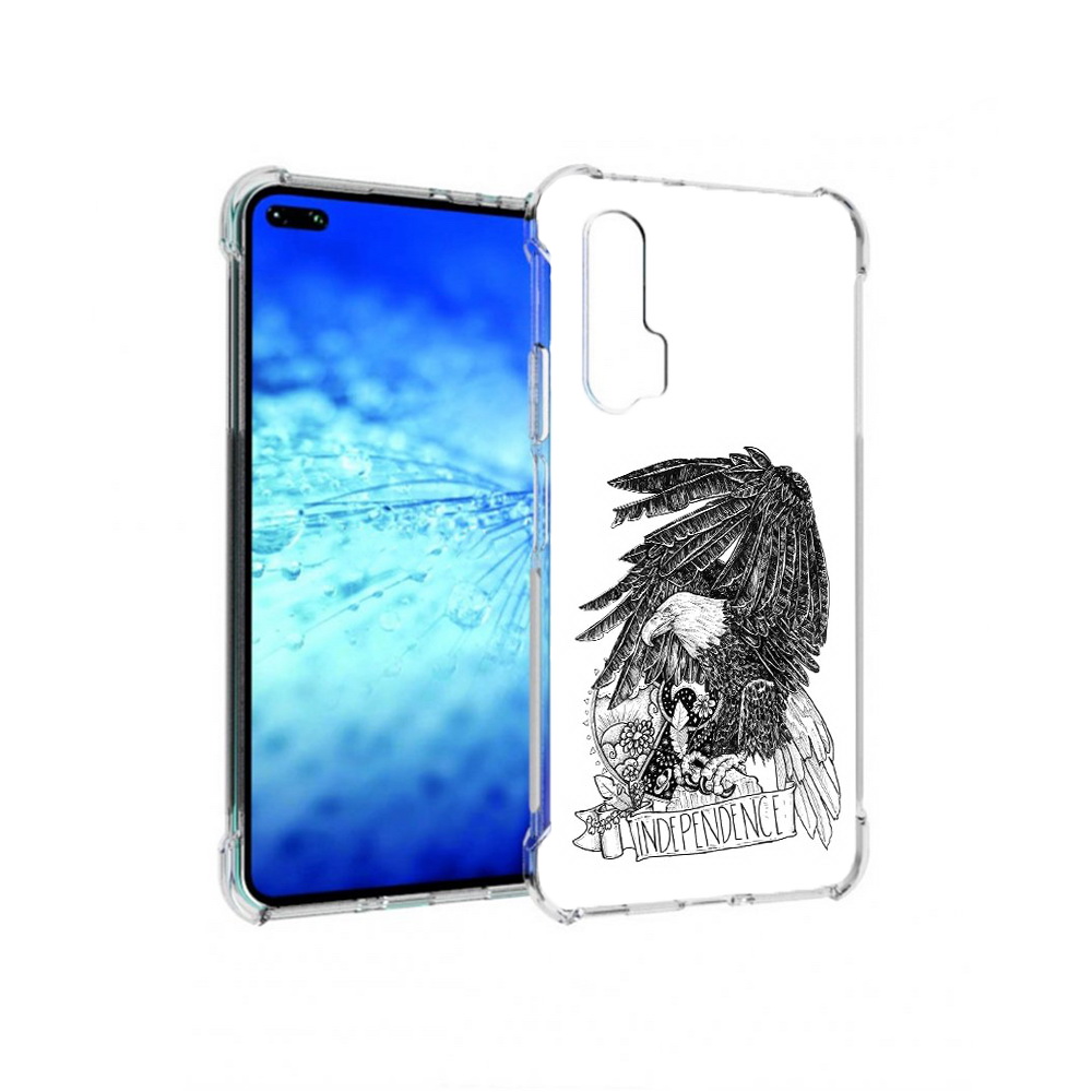 

Чехол MyPads черно белый сокол для Huawei Honor V30 Pro/View 30 Pro/V30/Nova 6/Nova 6 5G, Прозрачный, Tocco
