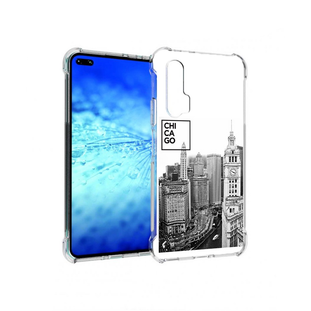 

Чехол MyPads черно белый чикаго для Huawei Honor V30 Pro/View 30 Pro/V30/Nova 6/Nova 6 5G, Прозрачный, Tocco