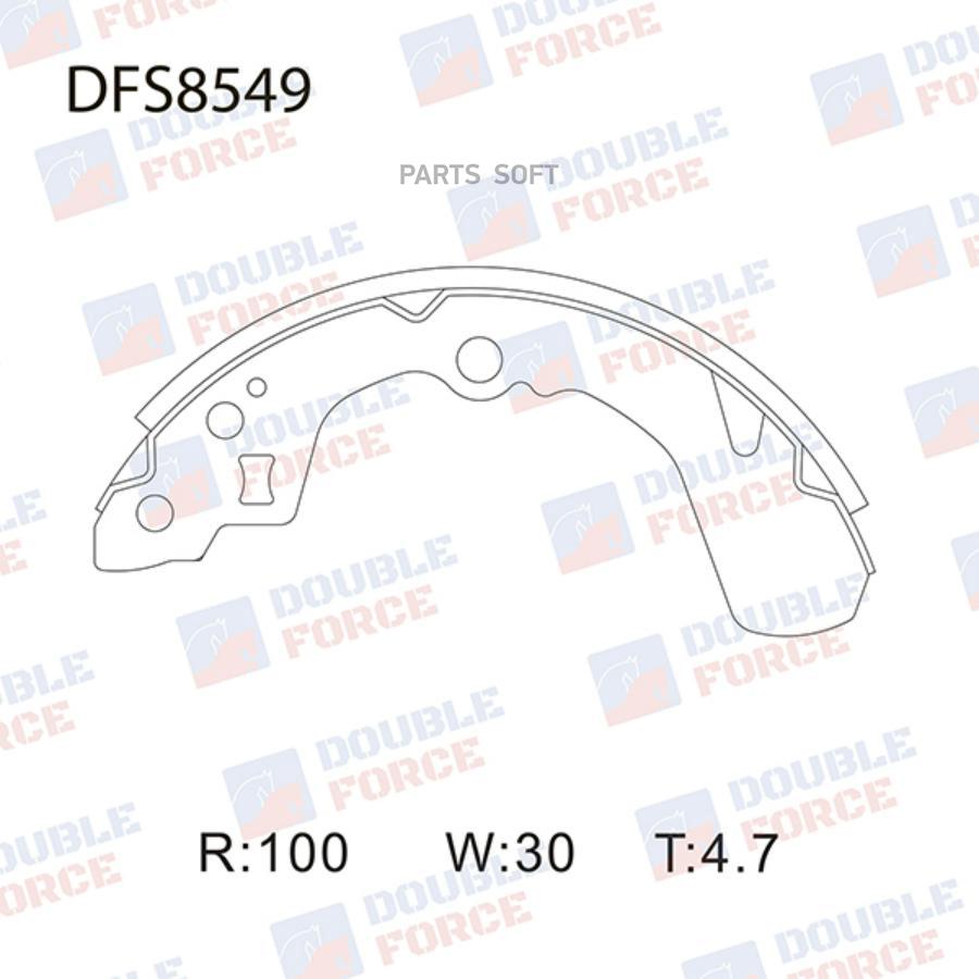 

Тормозные колодки DOUBLE FORCE барабанные DFS8549