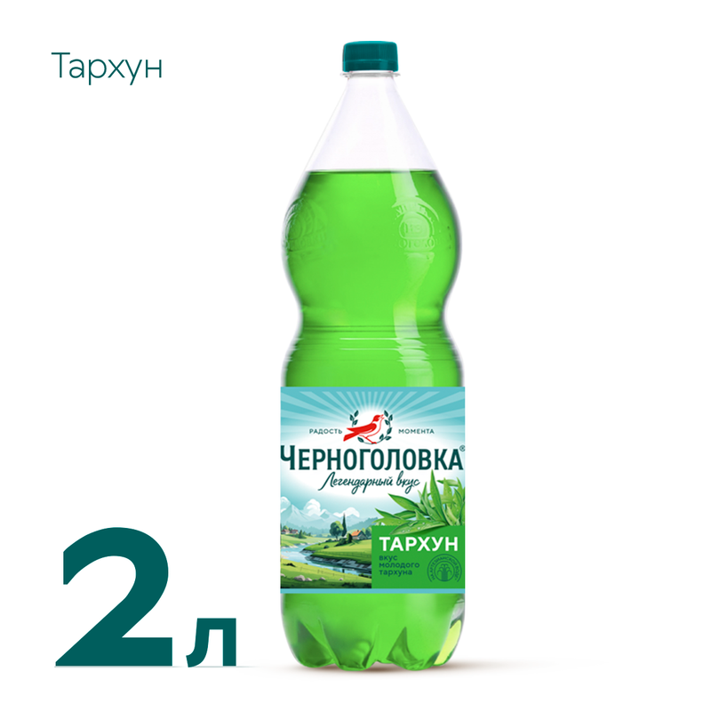 Напиток тархун Напитки из Черноголовки безалкогольный сильногазированный пластик 2 л