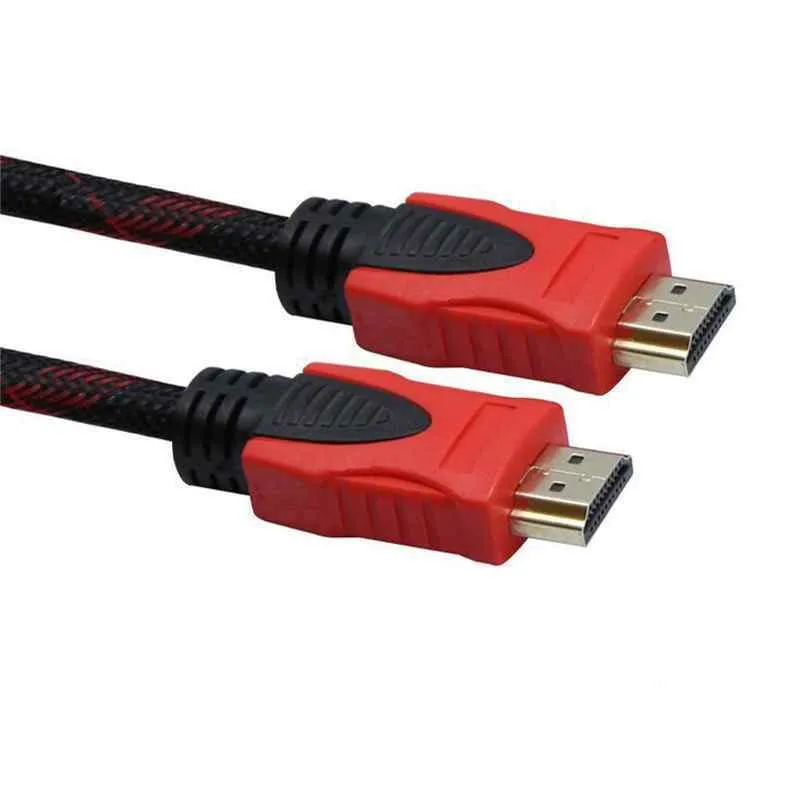 

Кабель NoBrand HDMI - HDMI, 3м красный, черный