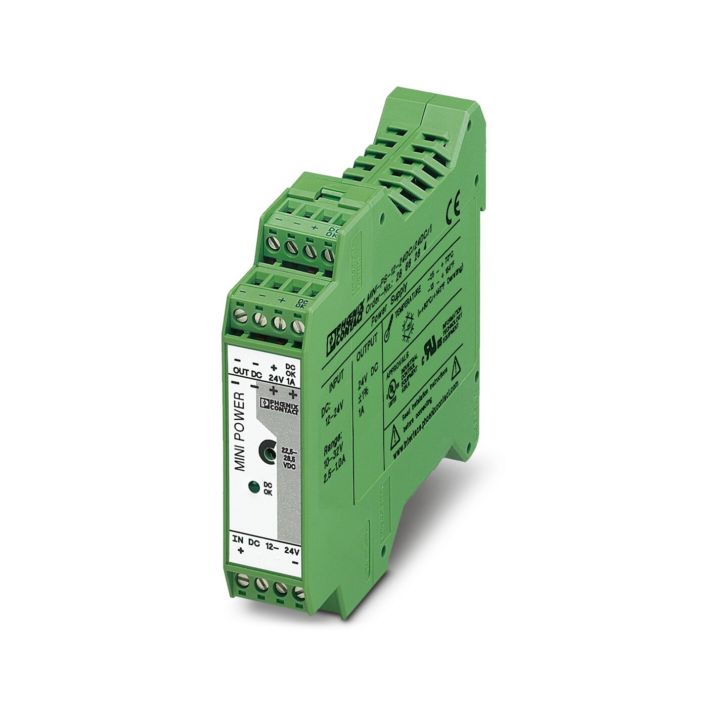 

Преобразователи постоянного тока MINI-PS- 12- 24DC/24DC/1, Phoenix Contact